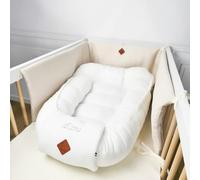 SEVIRA KIDS | Cocon nid réducteur de lit en coton nid d'abeille - 0-9 mois Écru - Made in France