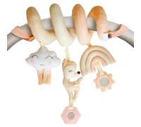 CoconDeBebe Spirale d'Activité Bébé Fille - à Suspendre Poussette, Landau, Berceau, Parc de Jeu, Siège Auto - Jouets d'Éveil Bébé - Indispensable Accessoire Bébé Naissance - Cadeaux 3 6 12 Mois - Rose