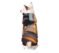 Coconut Beach Hamac imprimé coucher de soleil pour chiot Sweat à capuche doux, confortable et respirant pour animaux de compagnie mignons pour chien, chat et petits animaux de compagnie, taille XXL