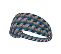 Coconut Beach Sunset Hamac Impression Multifonctionnel Confortable Élastique Sport Bandeau Léger Décontracté Pour Activités de Plein Air