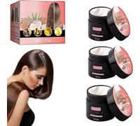 Coconut Bomb Nourishing Hair Mask,Nourishing Coconut Hair Mask,Coconuts Oil Hair Masks,Silky Deep Conditioner for Dry Damaged Hairs Repair,Smooth Soften Hairs (3 Pcs)