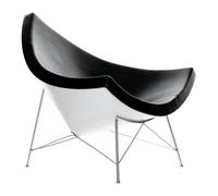Coconut Chair Nelson - Fauteuil white shell