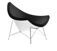 Coconut Chair Nelson - Fauteuil white shell