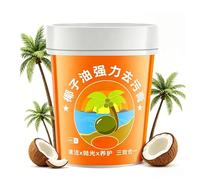 Coconut Oil Cleaning Paste, All Purpose Coconut Oil Cleaning Paste with Sponge for Kitchen, Stainless Steel, Wood Furniture and Leather (1pcs)