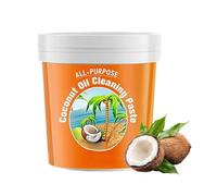 Coconut Oil Cleaning Paste for Kitchen, Multi-Surface Heavy Oil Cleaner, Stain Remover & Cup Cleaner, Air Fryer & Stainless Steel Pan Cleaning (1pc)