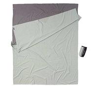 Cocoon - TravelSheet Cotton ''Double'' - Drap de sac de couchage - 220 x 180 cm - Double - elephant grey / cactus blue