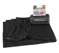 Cocoon Couverture de voyage en laine mérinos et soie - Noir 180 x 140 cm