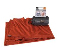 Cocoon Couverture de voyage mérinos-soie 180 x 140 cm Orange