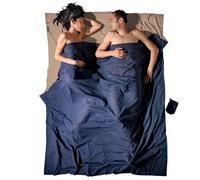 Cocoon Drap de sac Coton égyptien Double 220 x 176 cm Bleu