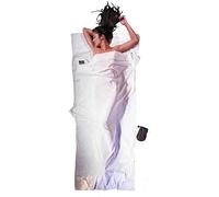 Cocoon Egypt Cotton Travel Sleeping Bag Sheet Blanc 220 x 90 cm