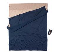 Cocoon Drap de sac Coton égyptien Double 220 x 176 cm Bleu