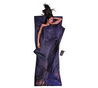 Cocoon – Drap de voyage – Coton d'Égypte et soie – Bleu 220 x 90 cm