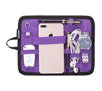 Cocoon Grid-IT - Pochette et organiseur pour iPad 7-9" / Système de rangement avec sangles / tapis de souris / Violet / 18.4 x 1 x 23.5cm