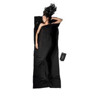 Cocoon Drap de voyage Laine mérinos 220 x 85 cm Noir
