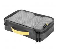 Cocoon - Packing Cube With Laminated Net Top - Housse de rangement - M - 28 x 18 x 8 cm - grey / yellow