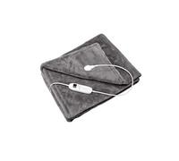 Lanaform Couverture chauffante Cocoon Plaid Ultra douce 9 niveaux de chauffe Lavable en machine Gris