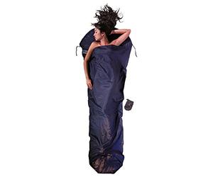 Cocoon - Premium - Doublure MummyLiner en Soie/Coton égyptien - Bleu Touareg