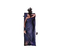 COCOON Reiseschlafsack Travelsheet Seide/Baumwolle 14,5x7,5cm 220g bleu