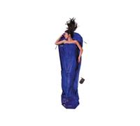 Cocoon Drap de sac de couchage (Travelsheet) en soie 220 x 90 cm Bleu