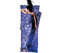 Cocoon - ST - Sac de couchage (Travelsheet) Soie - Mixte Adulte - Violet (feuilles) - 86"x35"