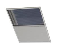 Cocoon Store Occultant 80x120 - Store pour Fenetre de Toit - Isolant Thermique - Blanc avec Moustiquaire Noir