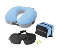 Cocoon - Travel Set Ultralight 3P - Oreiller Light Blue / Black - Taille unique
