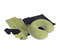 Cocoon - Travelset Ultralight - Coussin - 19 x 18 x 8 cm - wasabi / black