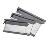 Cocoon - Zippered Flat Document Bags - Pochette objets de valeur - M - 27 x 22 cm - grey / black