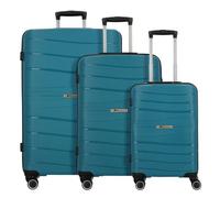 Cocoono Leon 4 roulettes Set de valises 3 pièces bleu