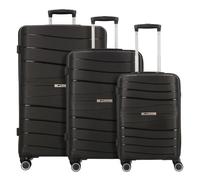 Cocoono Leon 4 roulettes Set de valises 3 pièces noir