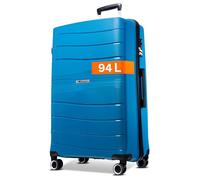 Cocoono Leon - Grande valise de voyage à roulettes - Grand volume de 94 l - Avec serrure TSA, valise et chariots - Valise de voyage rigide - Taille XL, pétrole, xl, Valise à coque rigide
