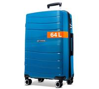 Cocoono Leon - Grande valise de voyage à roulettes - Grand volume de 94 l - Avec serrure TSA, valise et chariots - Valise de voyage rigide - Taille XL, pétrole, L, Valise à coque rigide