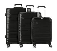 Cocoono Madrid 4 roulettes Set de valises 3 pièces noir
