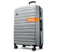Cocoono Valise bagage à main, compatible avec Ryanair, avec serrure TSA, petite valise, bagage à main, petite valise, valise rigide, bagage à main Ryanair, 55 x 40 x 20 cm, gris, xl, Valise à coque