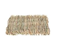 cocoontail Lot de 10 tapis de foin naturel pour animaux domestiques - Tapis à mâcher en herbe tissée à la main et lit de cage pour lapins/hamsters (20 pièces)