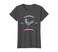 Cocorico Français Vintage Depuis 1789 France Bastille T-Shirt, Femme, Chiné Foncé, L