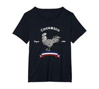 Cocorico Français Vintage Depuis 1789 France Bastille T-Shirt, Femme Grandes Tailles, Noir, 3X