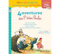 Cocorico Je sais lire ! premières lectures avec les P'tites Poules - 4 aventures des P'tites Poules, niveau 1, adaptées aux DYS