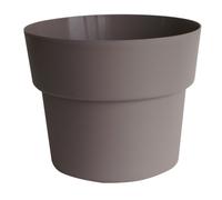 COCORIPOT-Pot en plastique recyclé taupe Cocoripot 2 L - diamètre 17 x H 12 cm