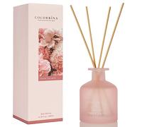 COCORRÍNA diffuseur de Parfum - Rose et Feuilles de thé 200ml parfums d'intérieur avec bâtonnets Diffuseur Reed d'huiles essentielles pour la Chambre à Coucher, la Salle de Bain, l'étagère et