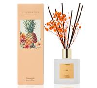 COCORRÍNA Diffuseur Parfum Maison, Ananas 200ml avec Diffuseur Bâtonnets diffuseur de Parfum, Batonnets Diffuseur Parfum, Reed Diffuseur pour Salle de Bain étagère décoration