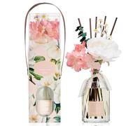 COCORRÍNA Fleur Diffuseur Parfum Maison 250ml, avec Bâtonnets Parfumés, Gardenia & Lily, Naturel, Durable, pour Salon, Chambre, Salle de Bain, Idée Cadeau pour Femme