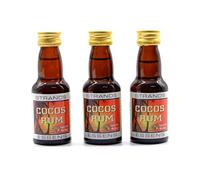 Cocos Rum (Malibu) 3x25 ml - sans alcool, Essence de Vodka, Arôme pour gâteau
