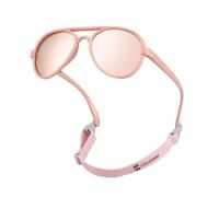 COCOSAND Lunettes de soleil polarisées et flexibles pour bébés et enfants de 0 à 6 ans, rose, Small (Age 2-6)