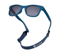 COCOSAND Lunettes de soleil pour bébé avec sangle polarisée et monture flexible pour tout-petits, filles, garçons, âge 0-24 mois, bleu mat, Baby/Kleinkind