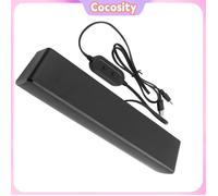 Cocosity Barre de son filaire USB Barre de son stéréo filaire USB Lecteur de musique Boîte de son surround basse video Blanc Noir