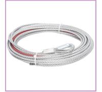 Cocosity Câble de treuil de remorquage Fil de Câble D'acier Inoxydable de Corde de Treuil de 4500LBS Longueur de auto outillage