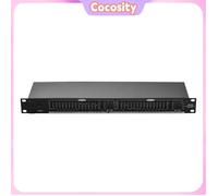 Cocosity Égaliseur DBX Btuty EQ-215 Égaliseur double canal 15 bandes Égaliseur graphique stéréo 1U instruments pack Prise UE noire