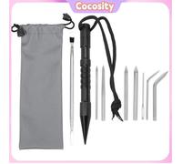 Cocosity Ensemble d'Aiguilles en Acier Inoxydable pour Paracorde - DIY Bracelet et Tressage d'Umbrella Rope