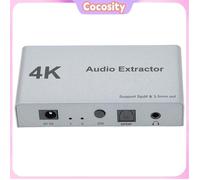 Cocosity Extracteur audio HDMI Extractor Distributor 2 In 1 Out 4k 30hz To Optica Spdif son piece